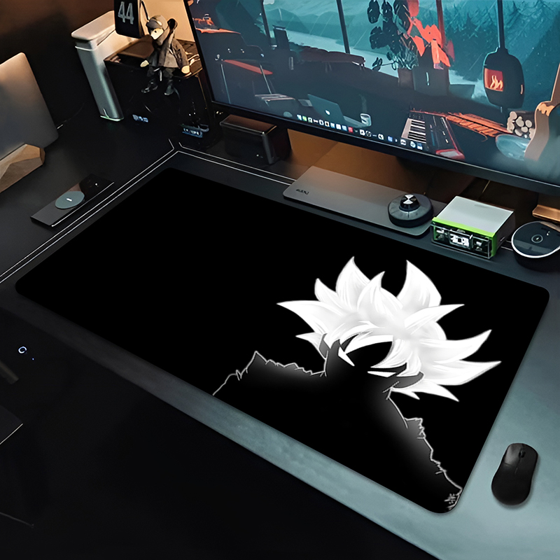Gaming Keyboard Nearby - DBZ ブラックアニメマウスパッドドラゴンボール大型 PC コンピュータデスクマット抗摩耗ゲーミングマウスパッドキーボードゲーマーアクセサリーテーブルパッド