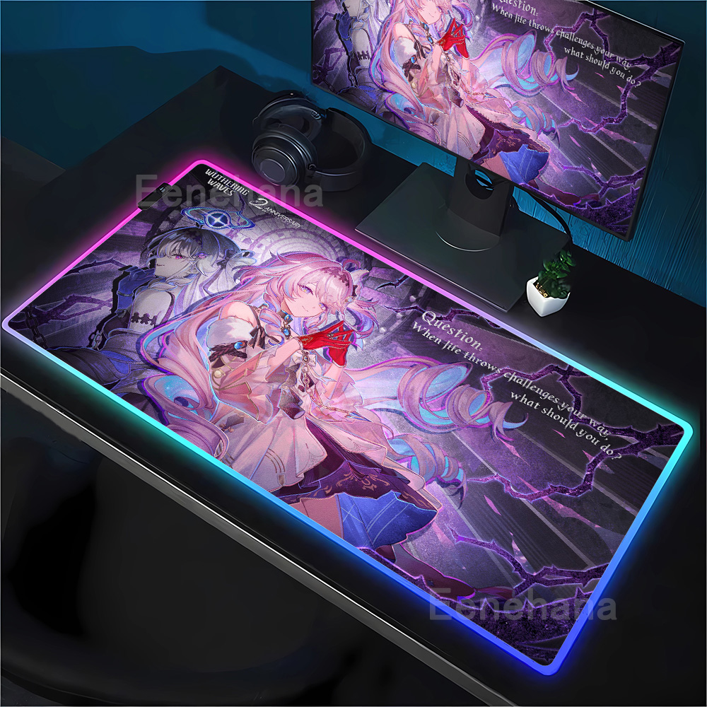 Gaming Keyboard No Rgb - RGB マウスパッドゲーミング Wuthering Waves デニアかわいいアニメガールキーボードオフィス LED