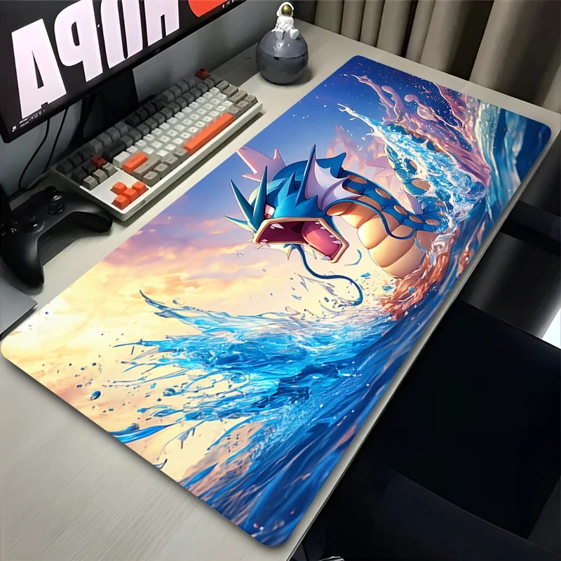Gaming Keyboard Top - 巨大な波 日本アニメ マウスパッド ノートパソコン G-gyarados 赤い太陽