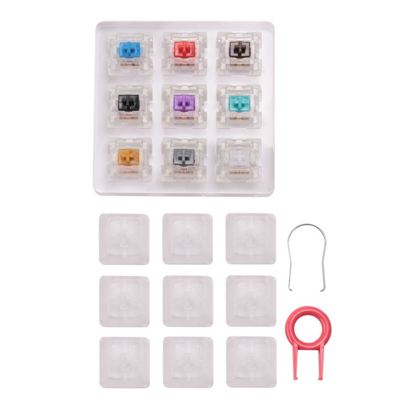 Mechanical Switch Tester - YSS-9 キースイッチテスター Outemu 用メカニカルキーボード用ゲーミングスイッチブルーリニアクリッキーサイレントシルバーホワイト SMD 軸耐久性