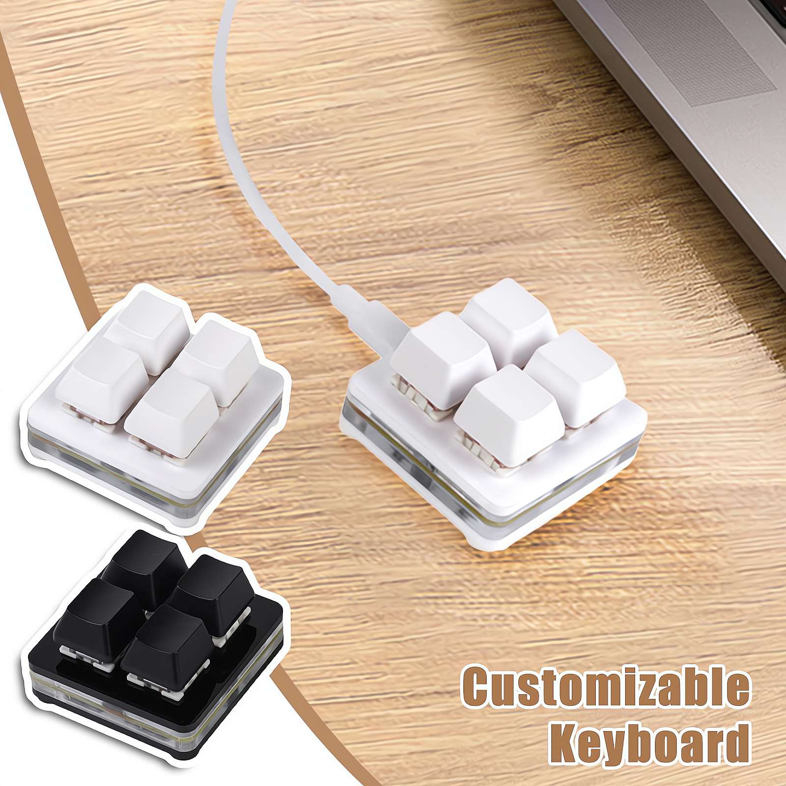 Gaming Keyboard Mini Mechanical - Outemu-ミニメカニカルゲーミングキーボード、メカニカルキーボード、プログラム可能、マルチメディアコントロール、diy、cad、ps、Red、1キー、2キー、3キー、4キー