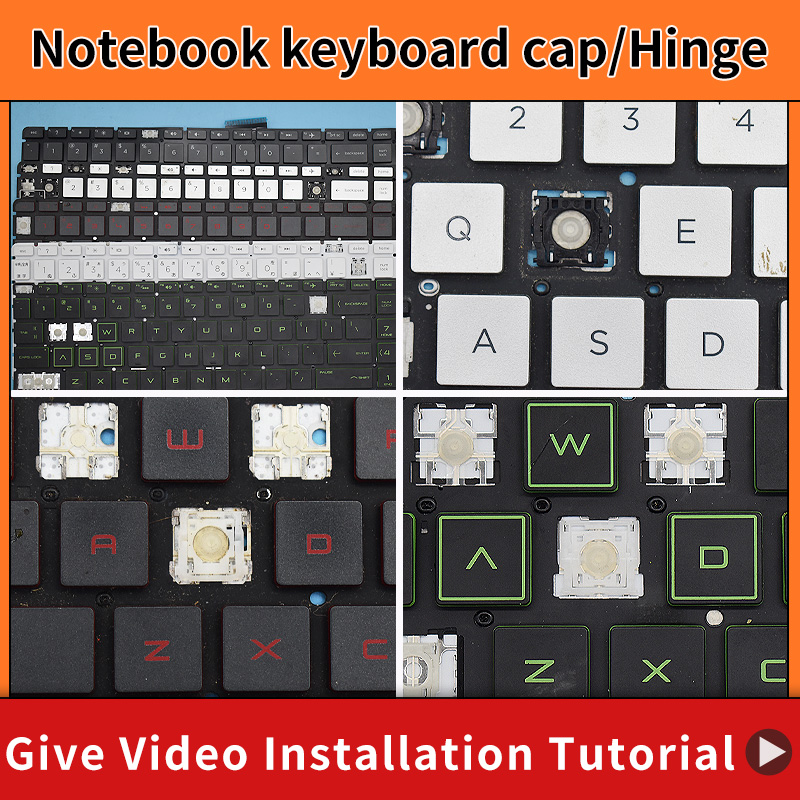 Gaming Keyboard Hp - 交換用キーキャップ&ヒンジ HP Pavilion 15-AU 15-AB 15-AQ