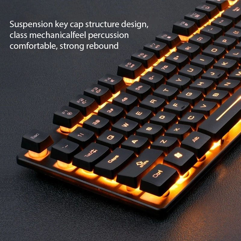 KM320 キーボードとマウスセット防水発光ゲームバックライ - Gaming Keyboard And Mouse Set のレビューと価格