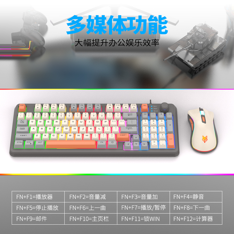 K820 USB 有線ゲーミングキーボードマウスセットラップ - Gaming Keyboard And Mouse Set のレビューと価格