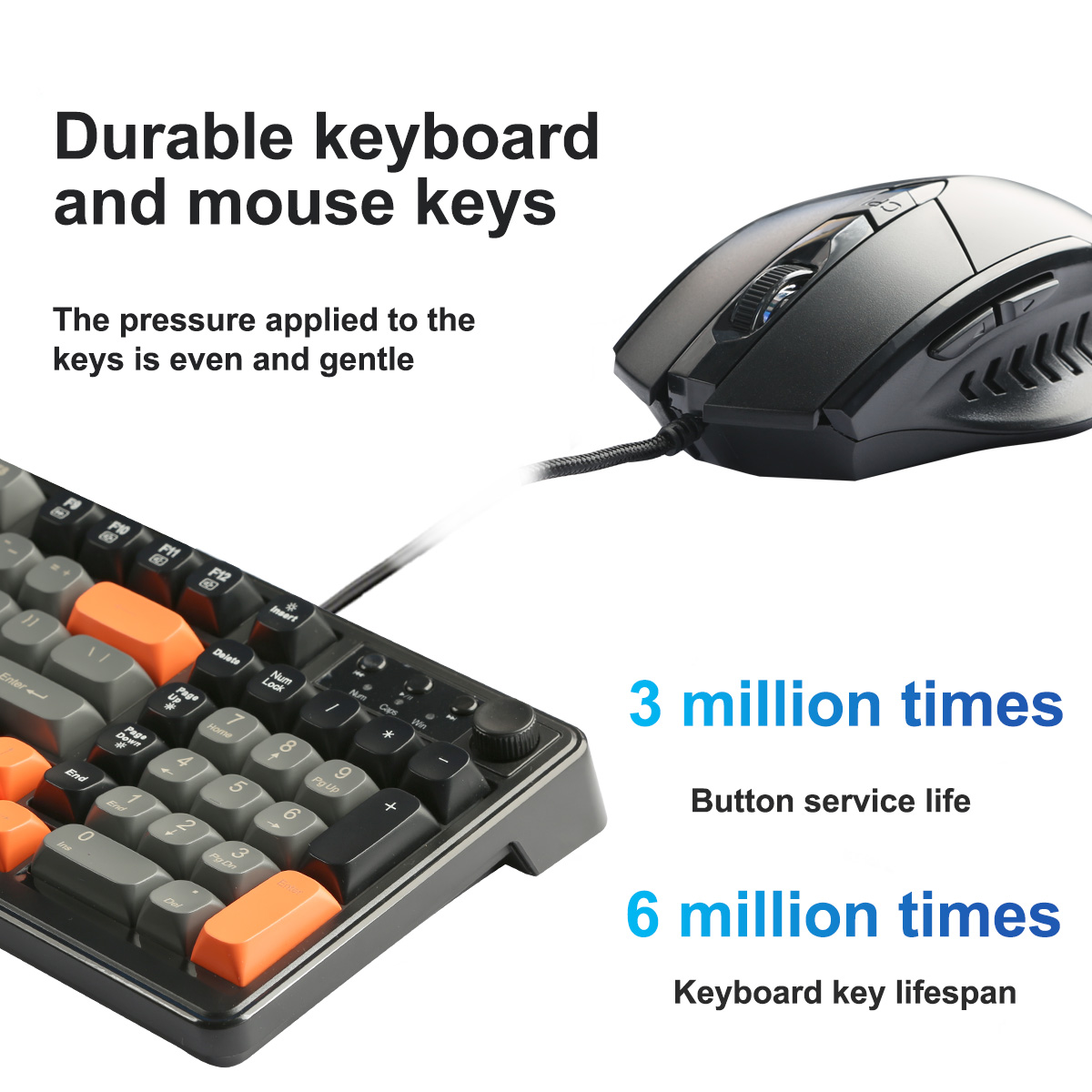 RGBキーボードとマウス、有線キーボードとマウスのコンボ、学 - Gaming Keyboard And Mouse Set のレビューと価格