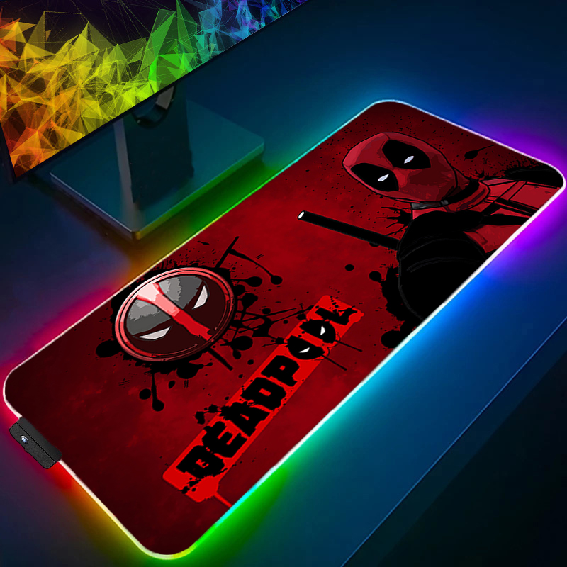 LED マウスパッドゲーミングバックライトロックエッジアニメ - Gaming Keyboard Nearby のレビューと価格