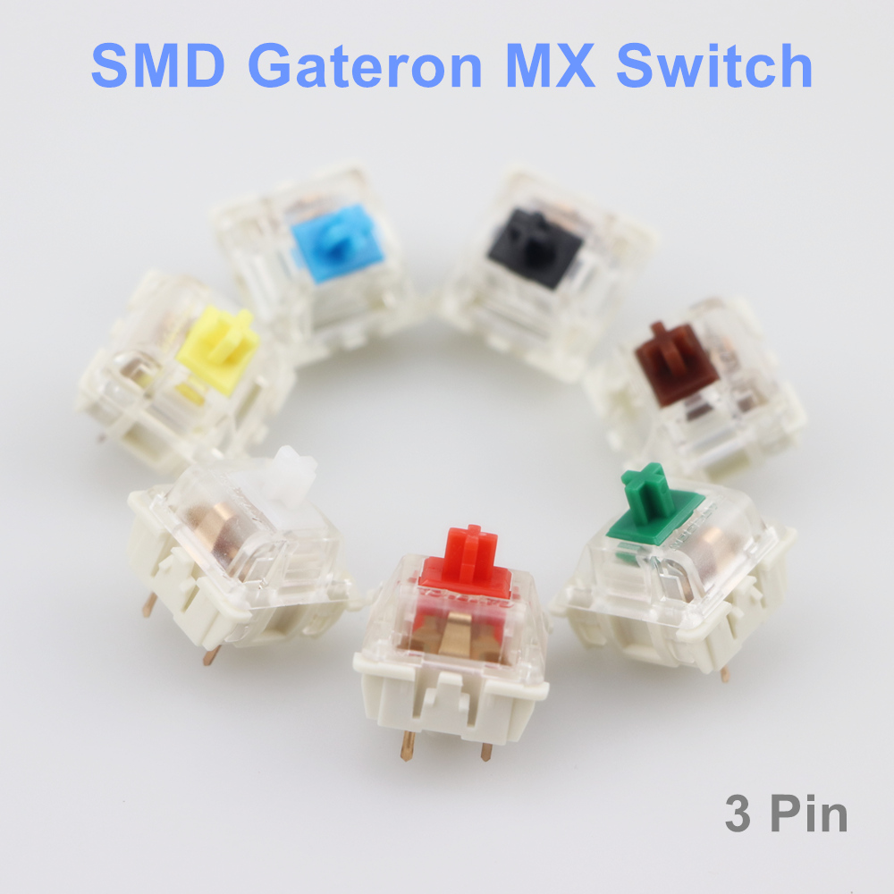 メカニカルキーボード用Gateronsmdスイッチ,黒,赤, - Keyboard Gaming Blue Switch のレビューと価格