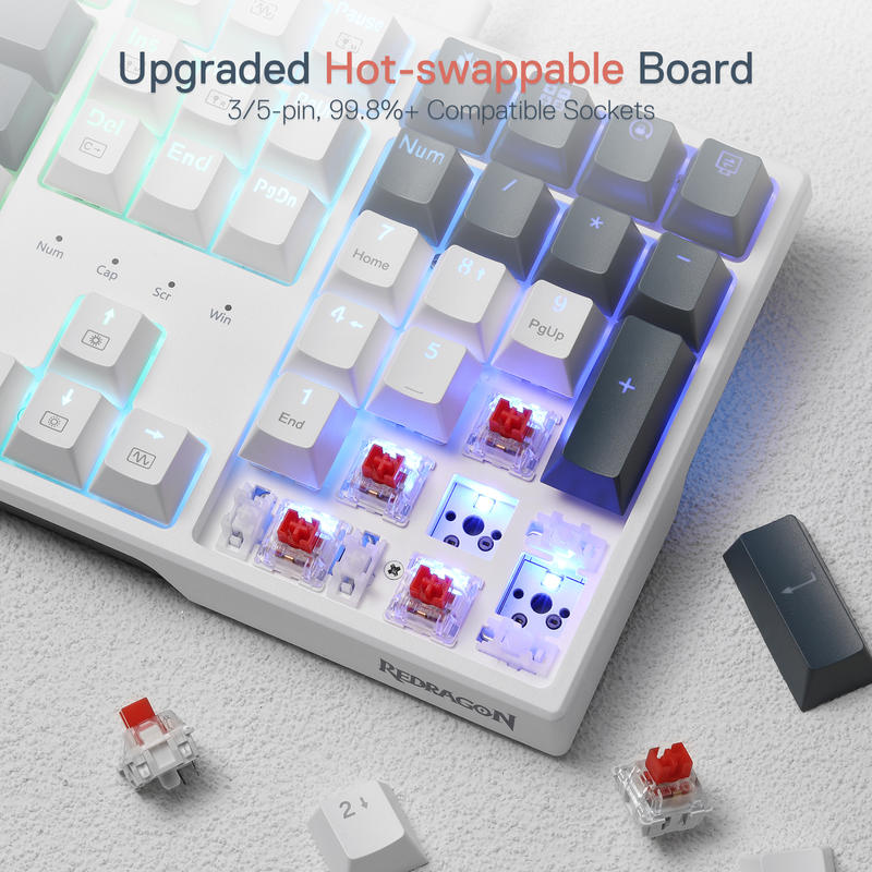 Redragon K668 RGB ゲーミングキーボード、1 - Gaming Keyboard Thocky のレビューと価格