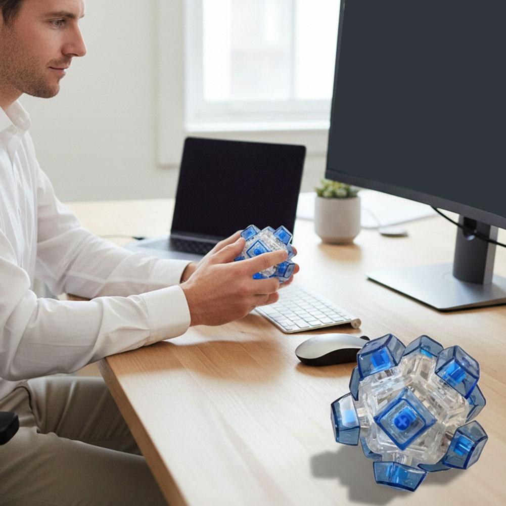 12面体クリエイティブメカニカルボタンフィジェットトイPC透 - Mechanical Switch Tester のレビューと価格
