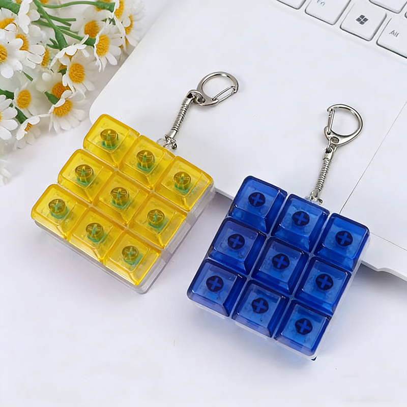 カスタマイズ可能なフィジェットキーホルダーおもちゃ - 9キ - Mechanical Switch Tester のレビューと価格